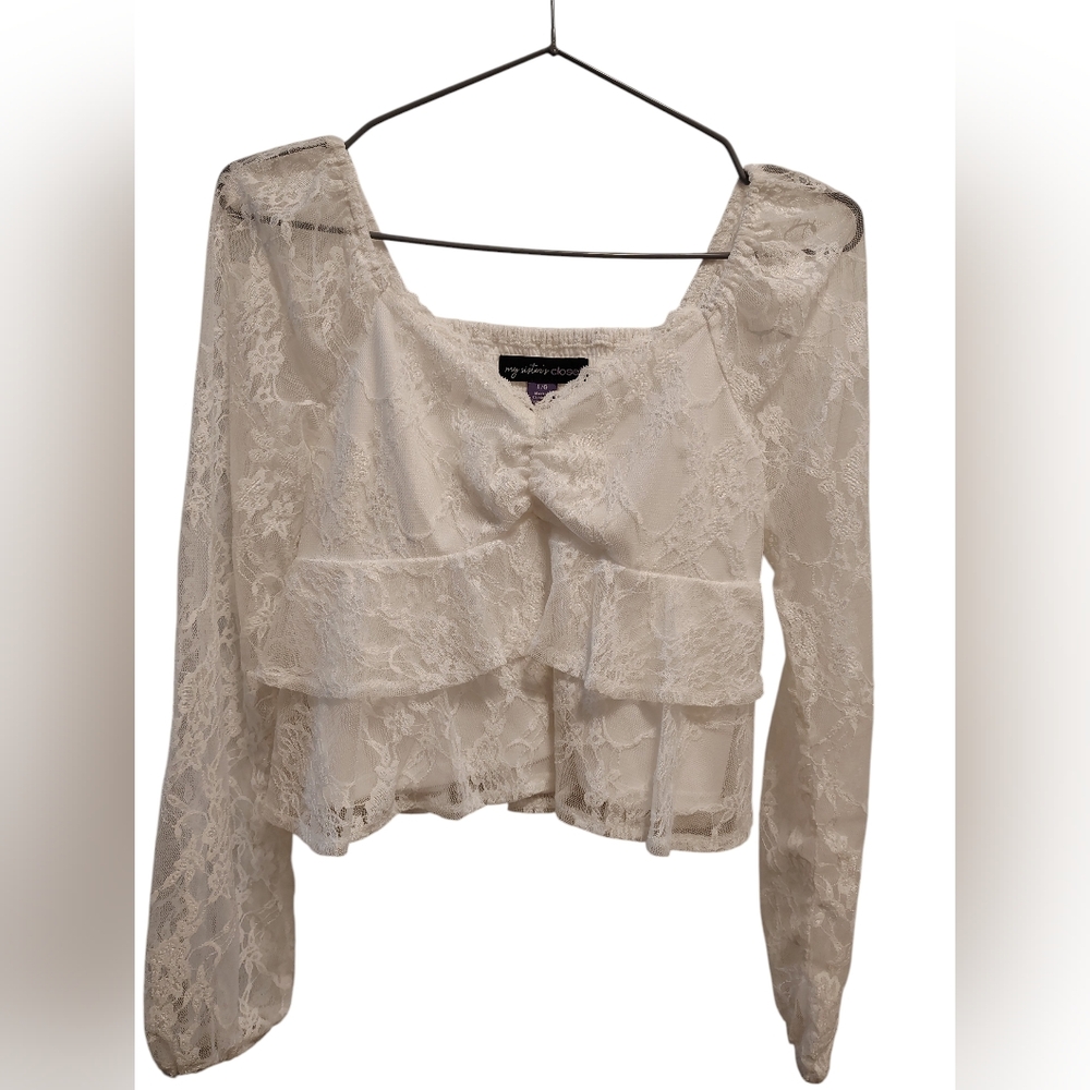 Girls Lace Top – My Sister’s Closet (Size L) 10-12 years